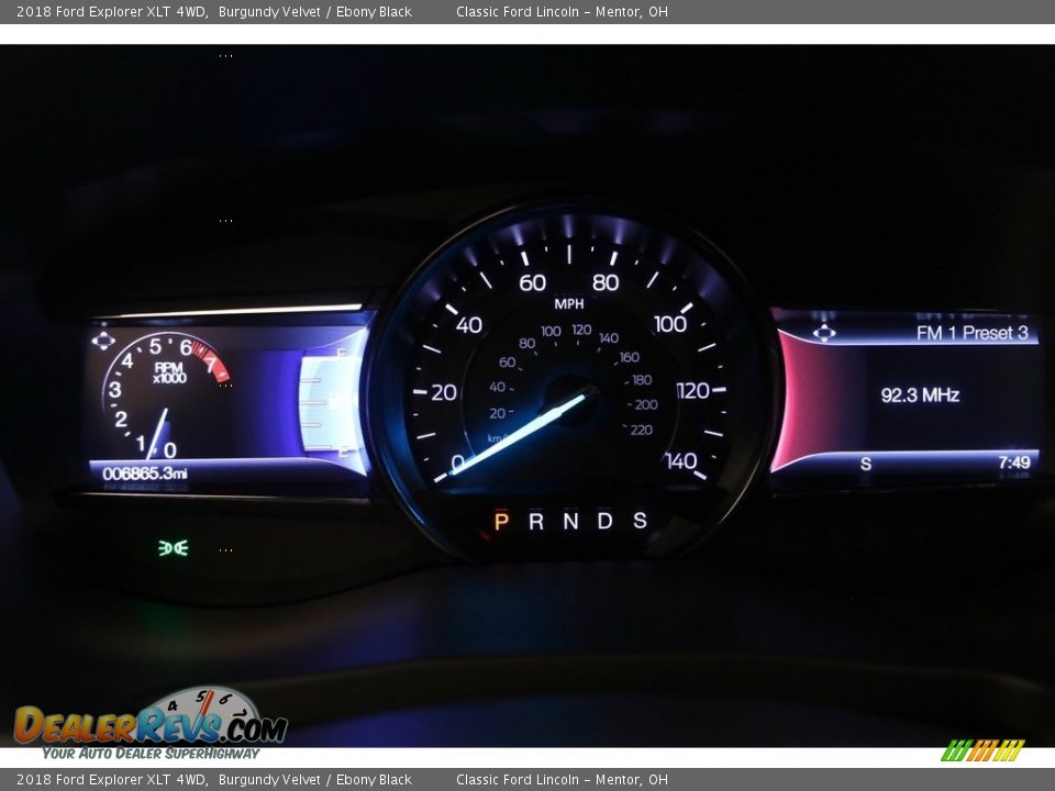2018 Ford Explorer XLT 4WD Burgundy Velvet / Ebony Black Photo #8