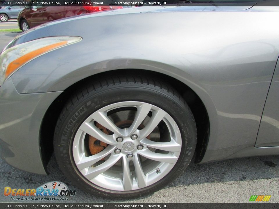 2010 Infiniti G 37 Journey Coupe Liquid Platinum / Wheat Photo #19