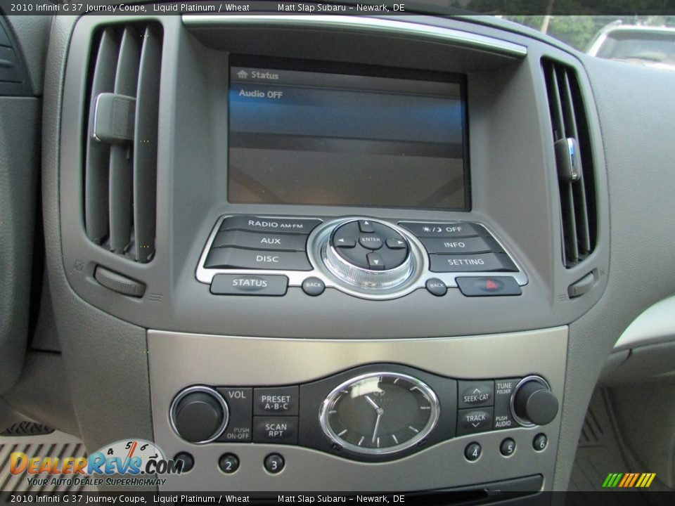 2010 Infiniti G 37 Journey Coupe Liquid Platinum / Wheat Photo #22