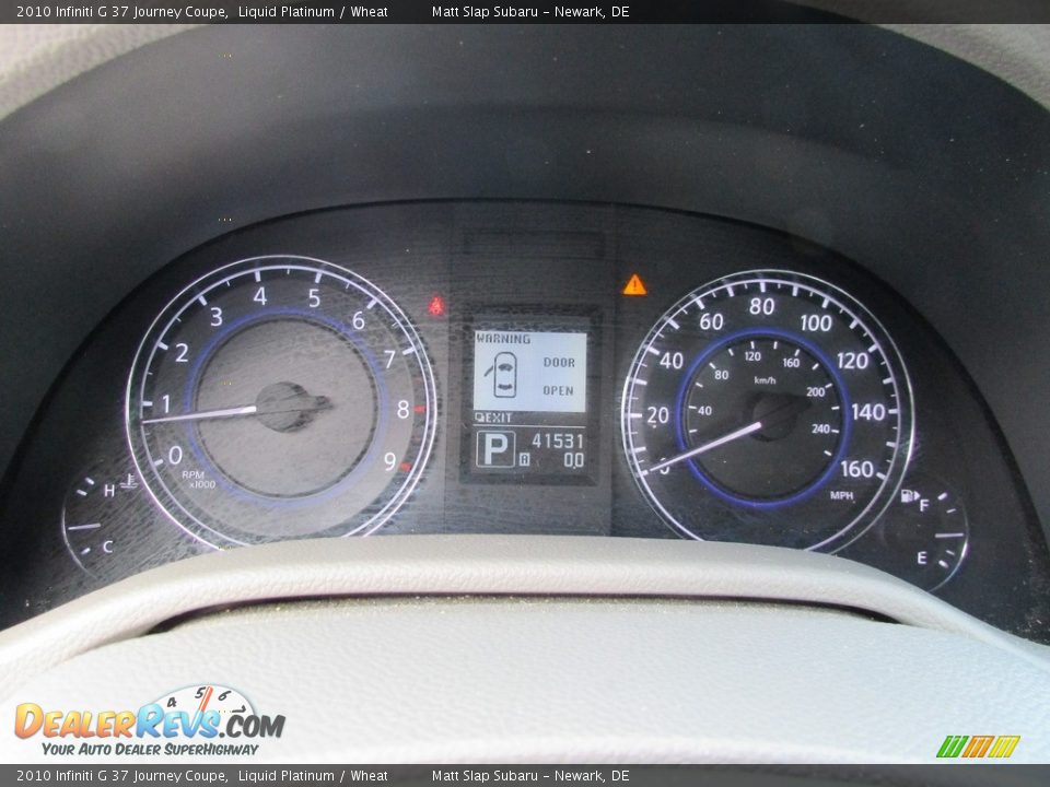 2010 Infiniti G 37 Journey Coupe Liquid Platinum / Wheat Photo #24