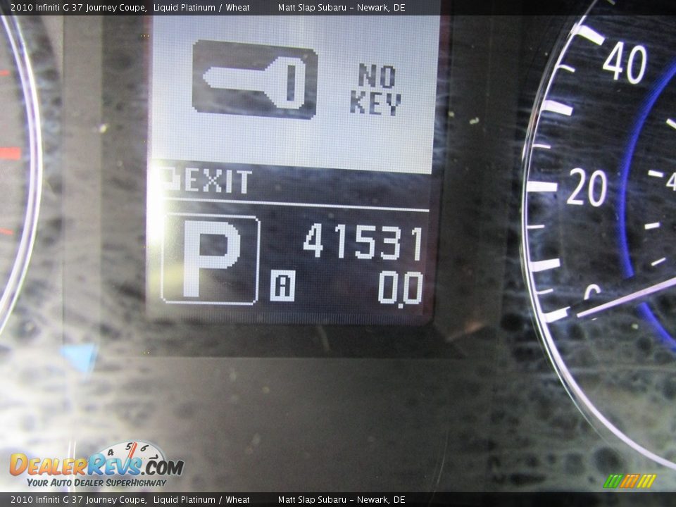 2010 Infiniti G 37 Journey Coupe Liquid Platinum / Wheat Photo #25
