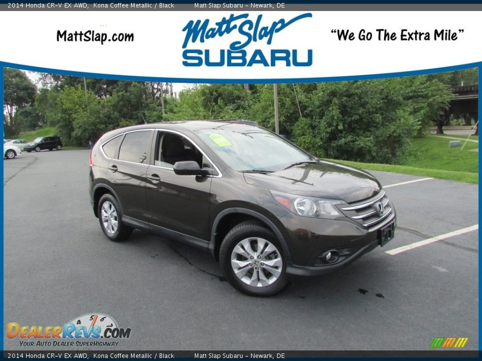 2014 Honda CR-V EX AWD Kona Coffee Metallic / Black Photo #1