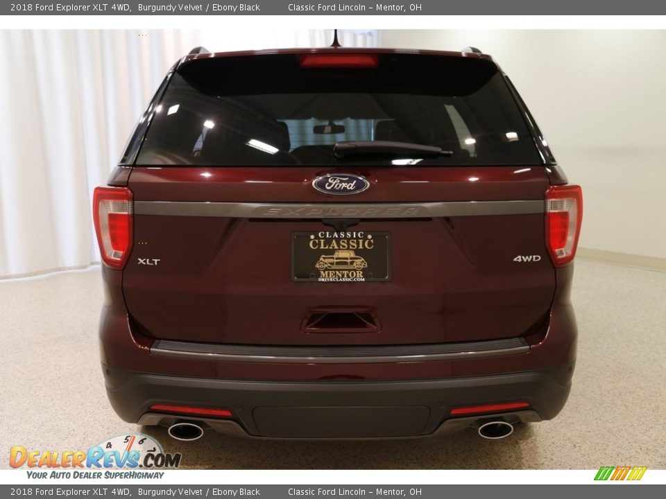 2018 Ford Explorer XLT 4WD Burgundy Velvet / Ebony Black Photo #22