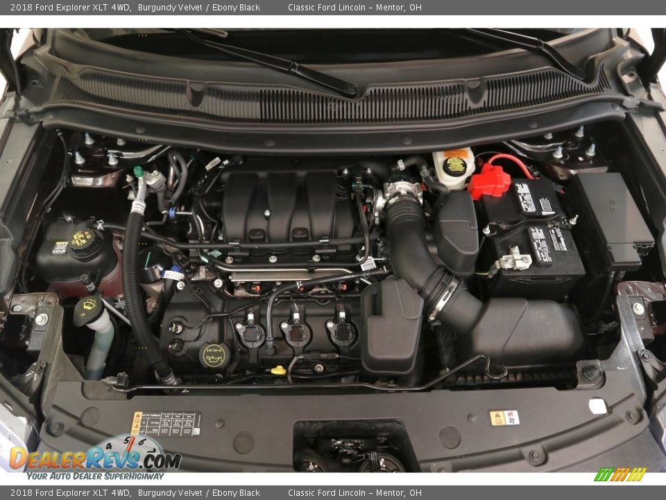 2018 Ford Explorer XLT 4WD Burgundy Velvet / Ebony Black Photo #23
