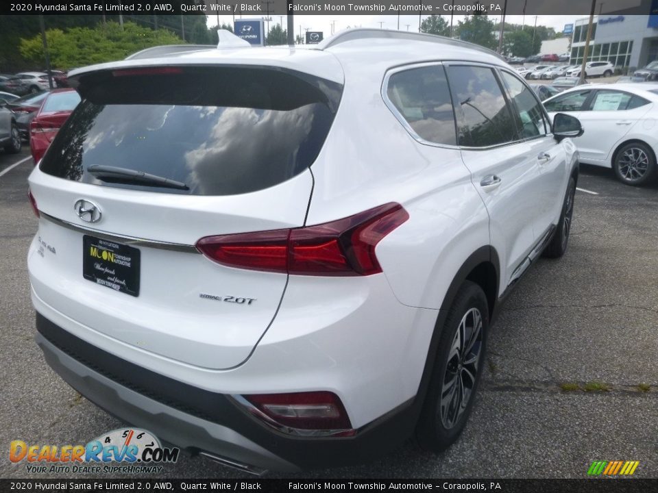 2020 Hyundai Santa Fe Limited 2.0 AWD Quartz White / Black Photo #5