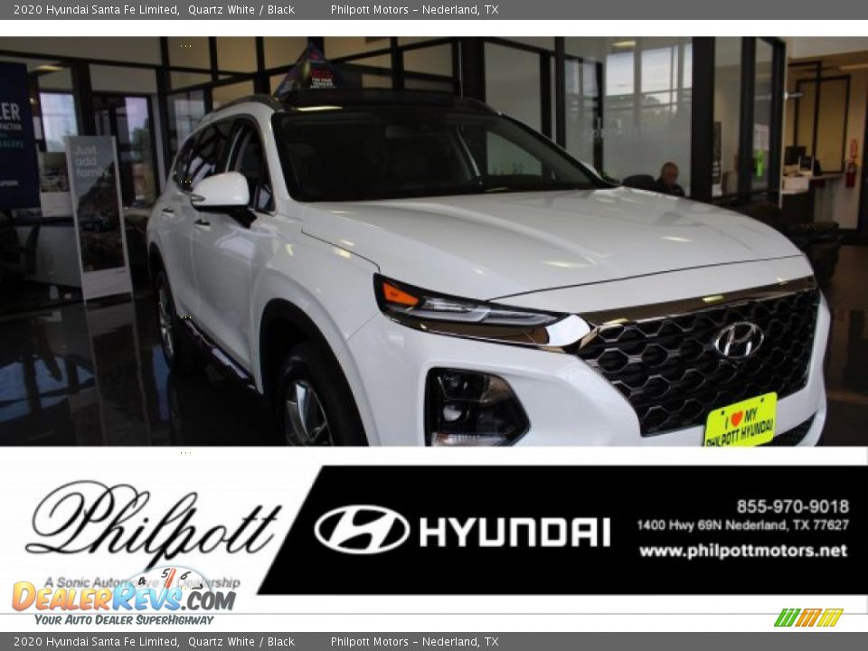 2020 Hyundai Santa Fe Limited Quartz White / Black Photo #1