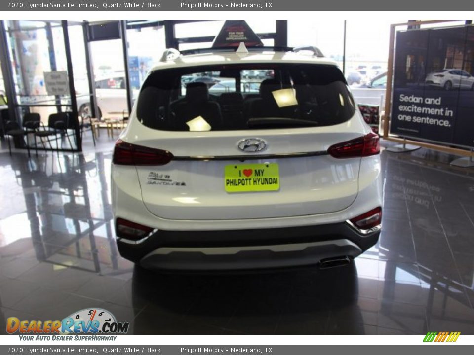 2020 Hyundai Santa Fe Limited Quartz White / Black Photo #7