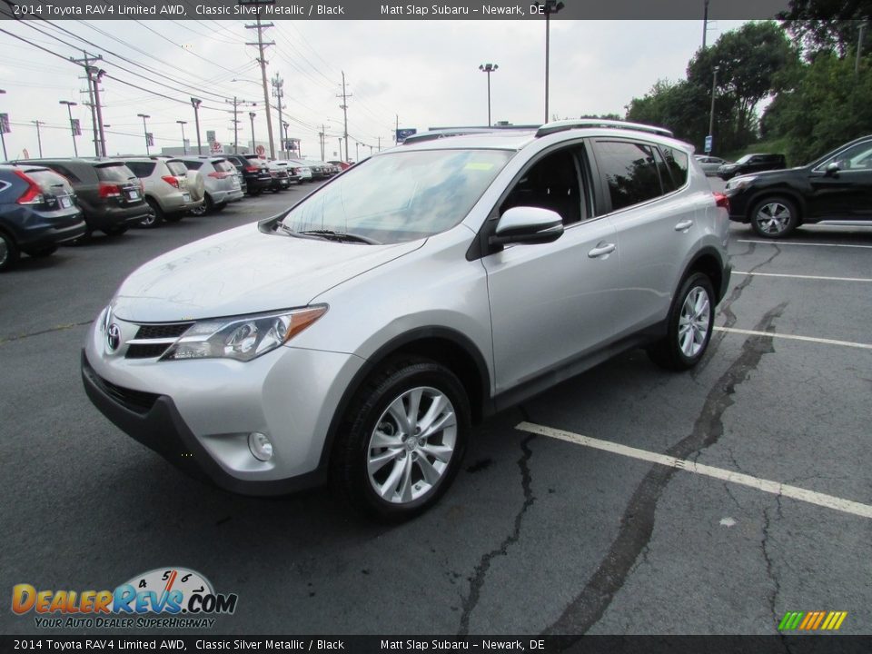 2014 Toyota RAV4 Limited AWD Classic Silver Metallic / Black Photo #2