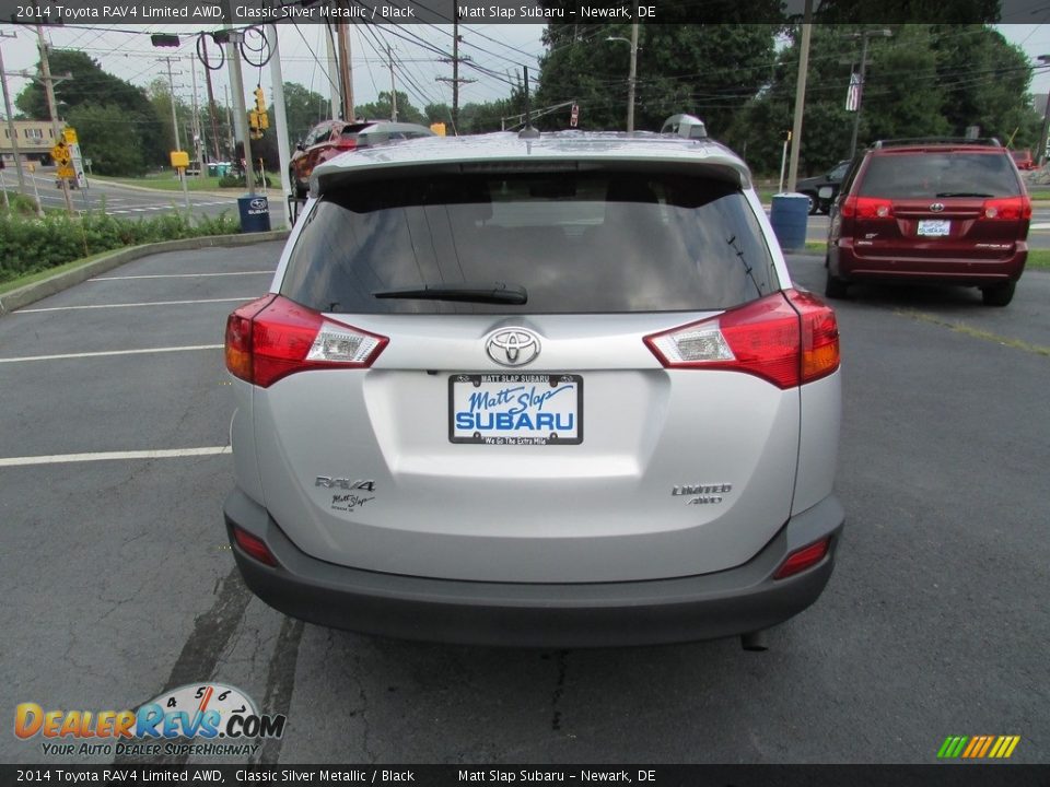 2014 Toyota RAV4 Limited AWD Classic Silver Metallic / Black Photo #7