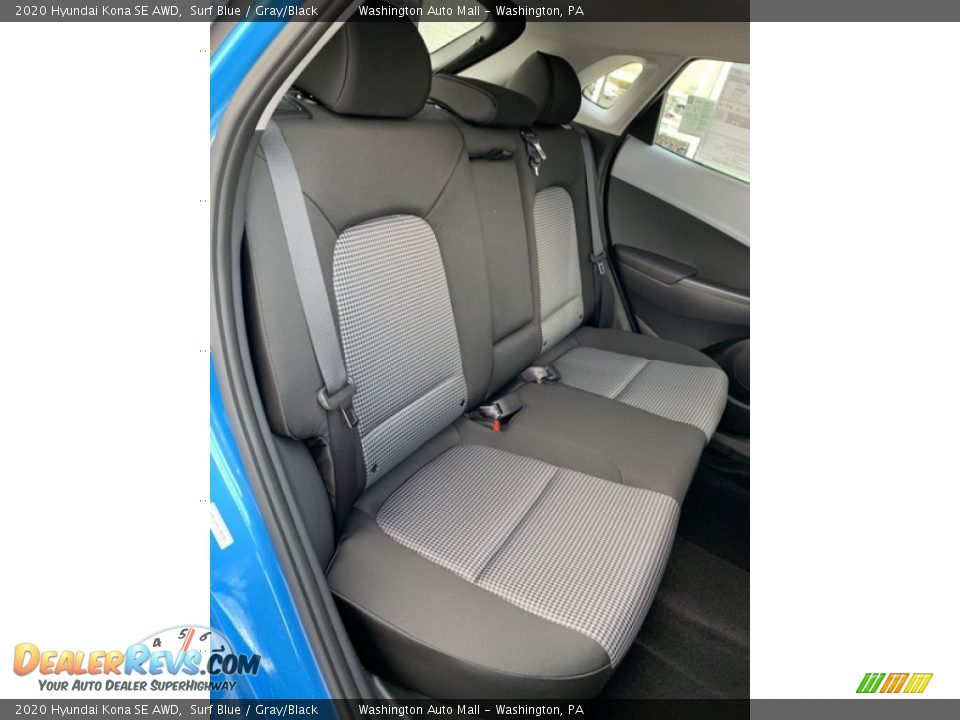 Rear Seat of 2020 Hyundai Kona SE AWD Photo #25