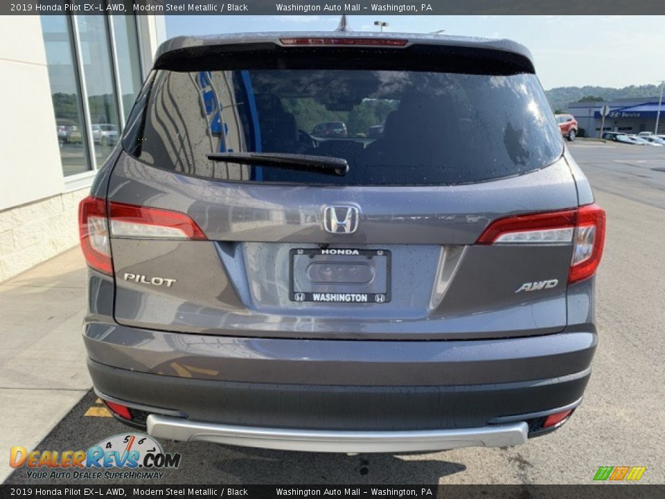 2019 Honda Pilot EX-L AWD Modern Steel Metallic / Black Photo #6