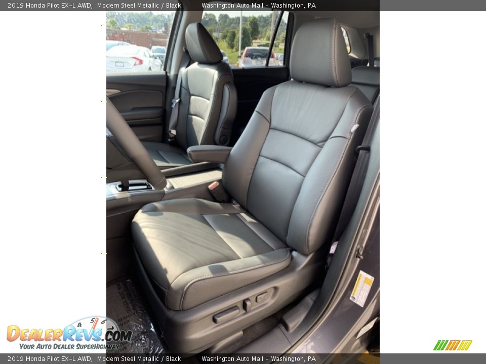 2019 Honda Pilot EX-L AWD Modern Steel Metallic / Black Photo #14