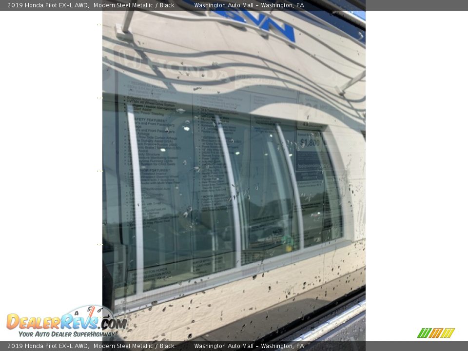 2019 Honda Pilot EX-L AWD Modern Steel Metallic / Black Photo #15