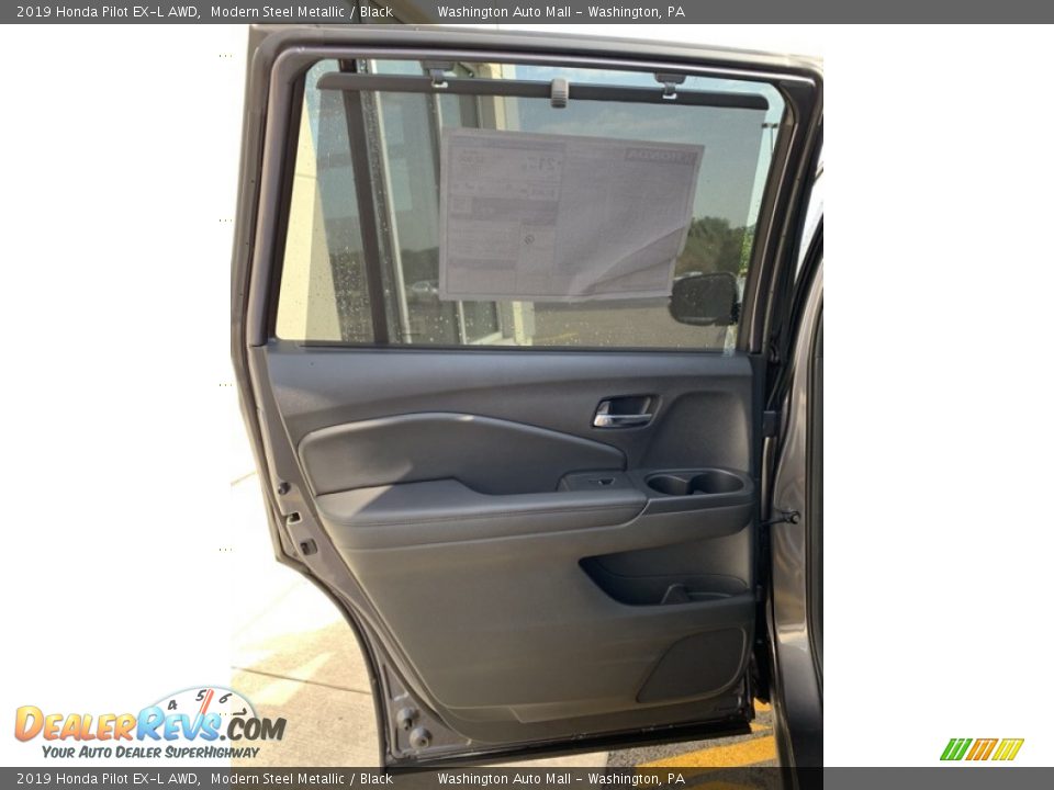 2019 Honda Pilot EX-L AWD Modern Steel Metallic / Black Photo #16