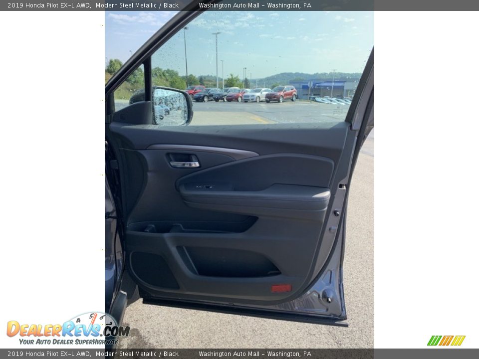2019 Honda Pilot EX-L AWD Modern Steel Metallic / Black Photo #31