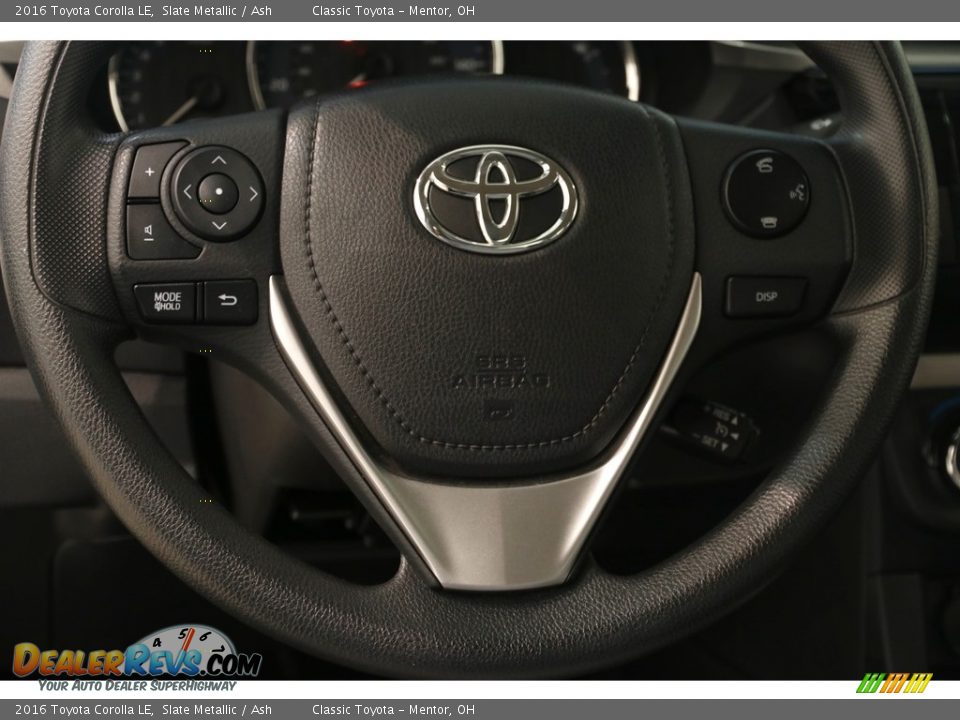 2016 Toyota Corolla LE Slate Metallic / Ash Photo #6