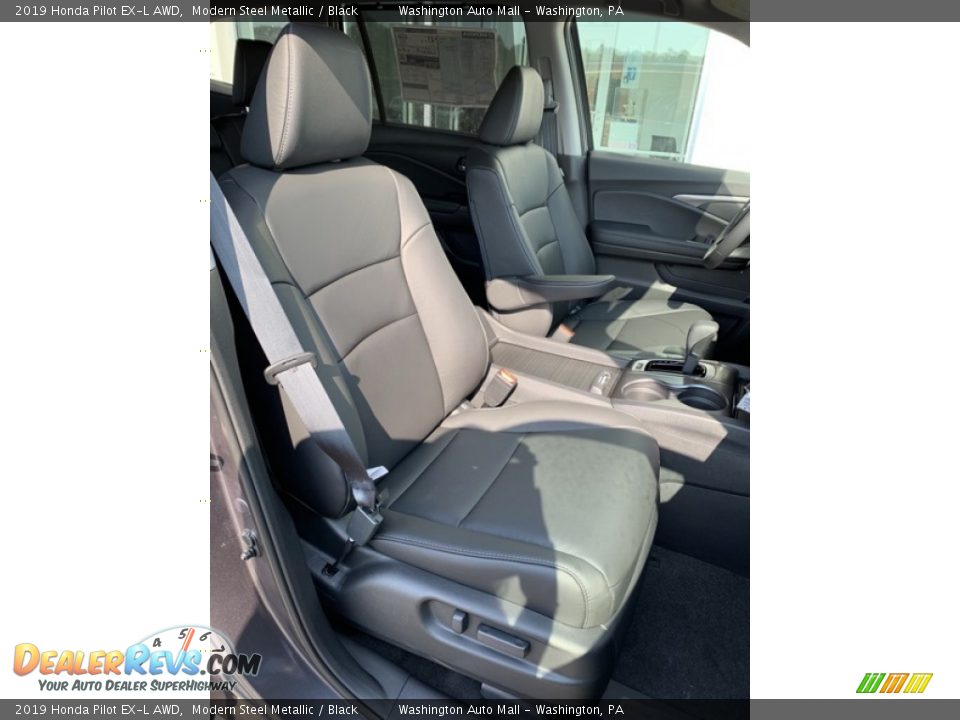 2019 Honda Pilot EX-L AWD Modern Steel Metallic / Black Photo #32
