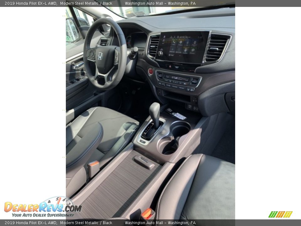 2019 Honda Pilot EX-L AWD Modern Steel Metallic / Black Photo #33