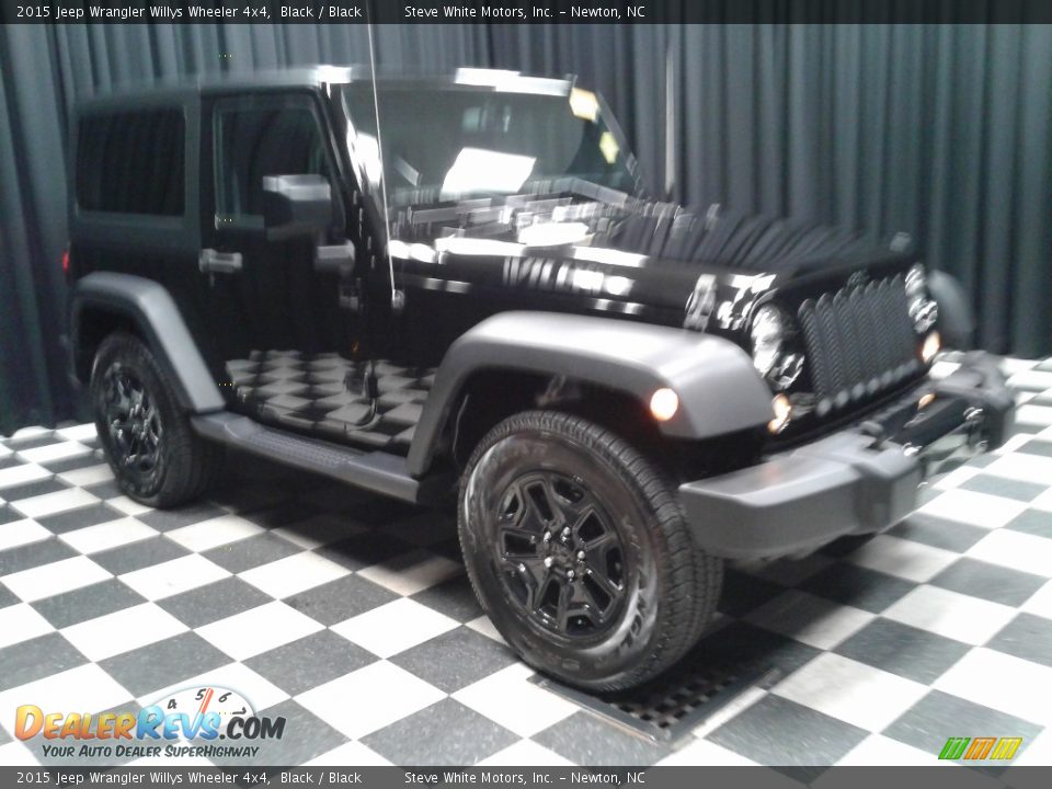 2015 Jeep Wrangler Willys Wheeler 4x4 Black / Black Photo #4