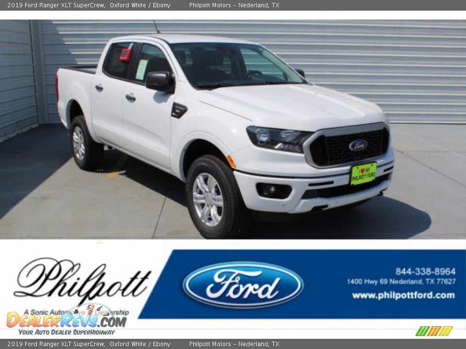 2019 Ford Ranger XLT SuperCrew Oxford White / Ebony Photo #1