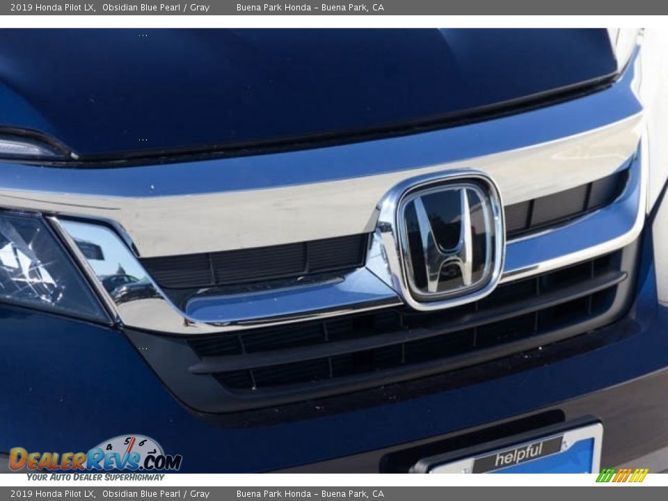 2019 Honda Pilot LX Obsidian Blue Pearl / Gray Photo #4