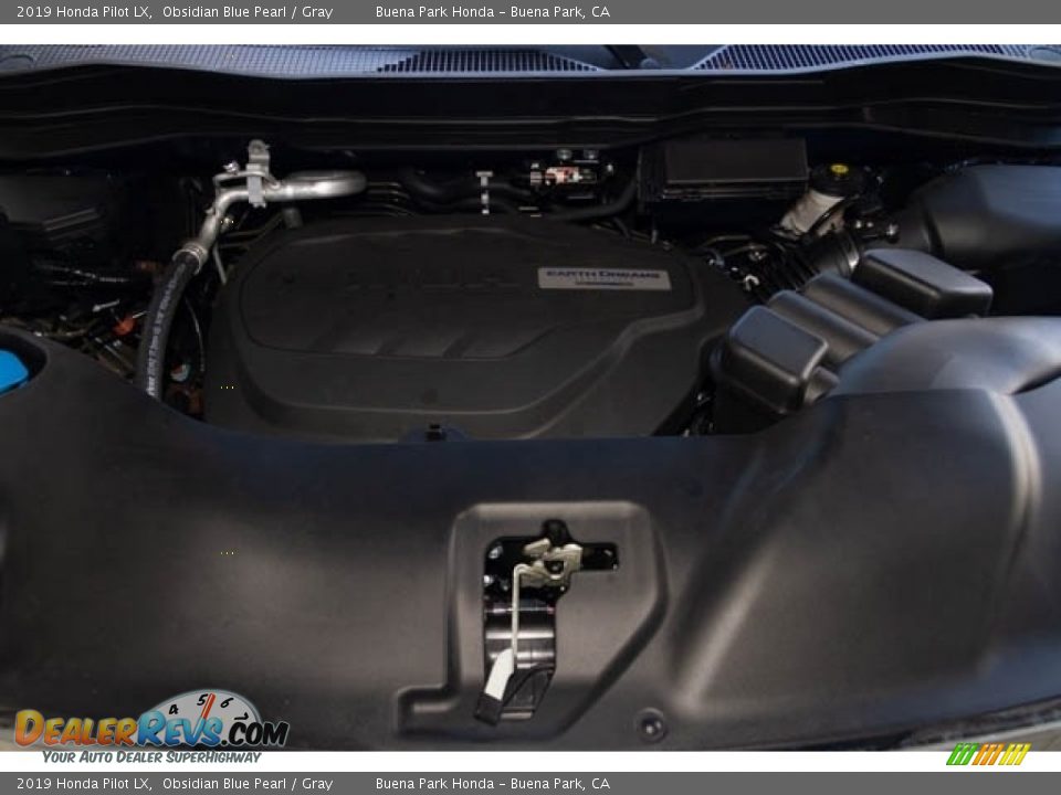 2019 Honda Pilot LX Obsidian Blue Pearl / Gray Photo #10