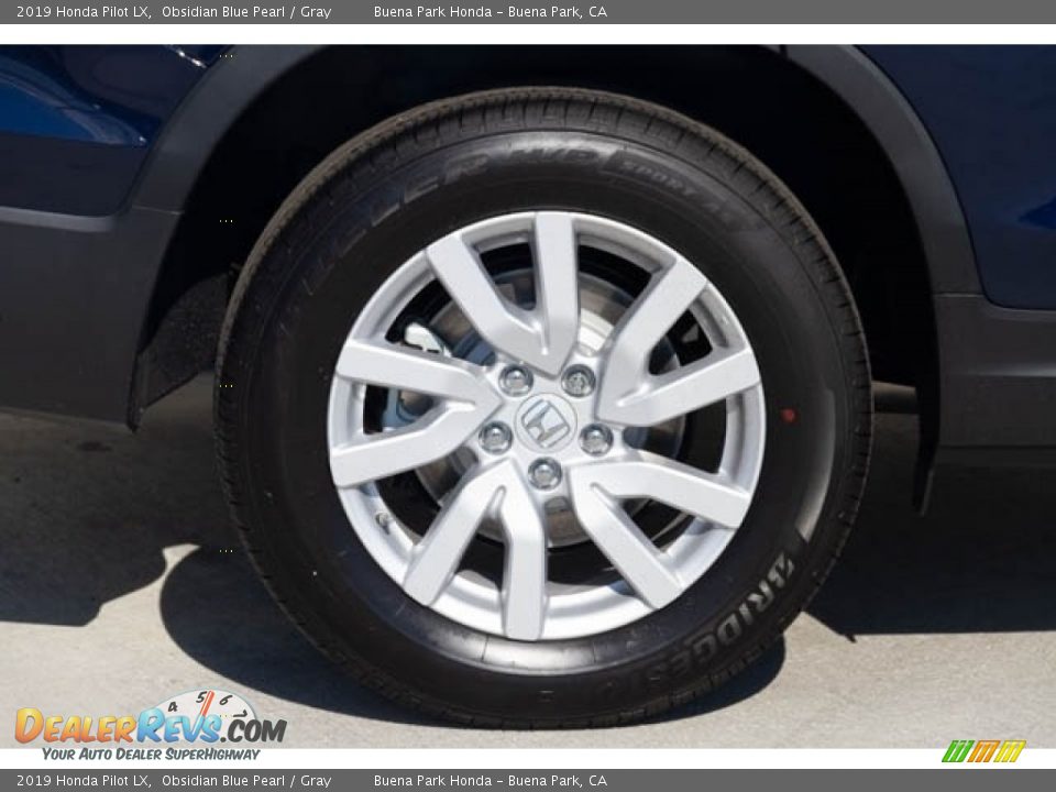 2019 Honda Pilot LX Obsidian Blue Pearl / Gray Photo #11