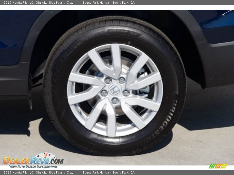 2019 Honda Pilot LX Obsidian Blue Pearl / Gray Photo #14