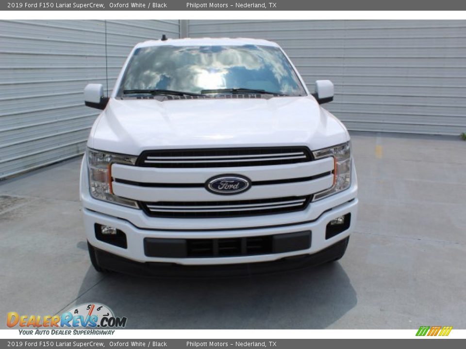 2019 Ford F150 Lariat SuperCrew Oxford White / Black Photo #3