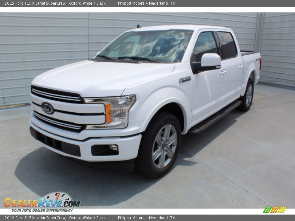 2019 Ford F150 Lariat SuperCrew Oxford White / Black Photo #4