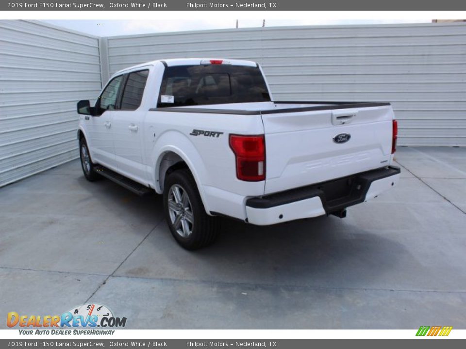 2019 Ford F150 Lariat SuperCrew Oxford White / Black Photo #6