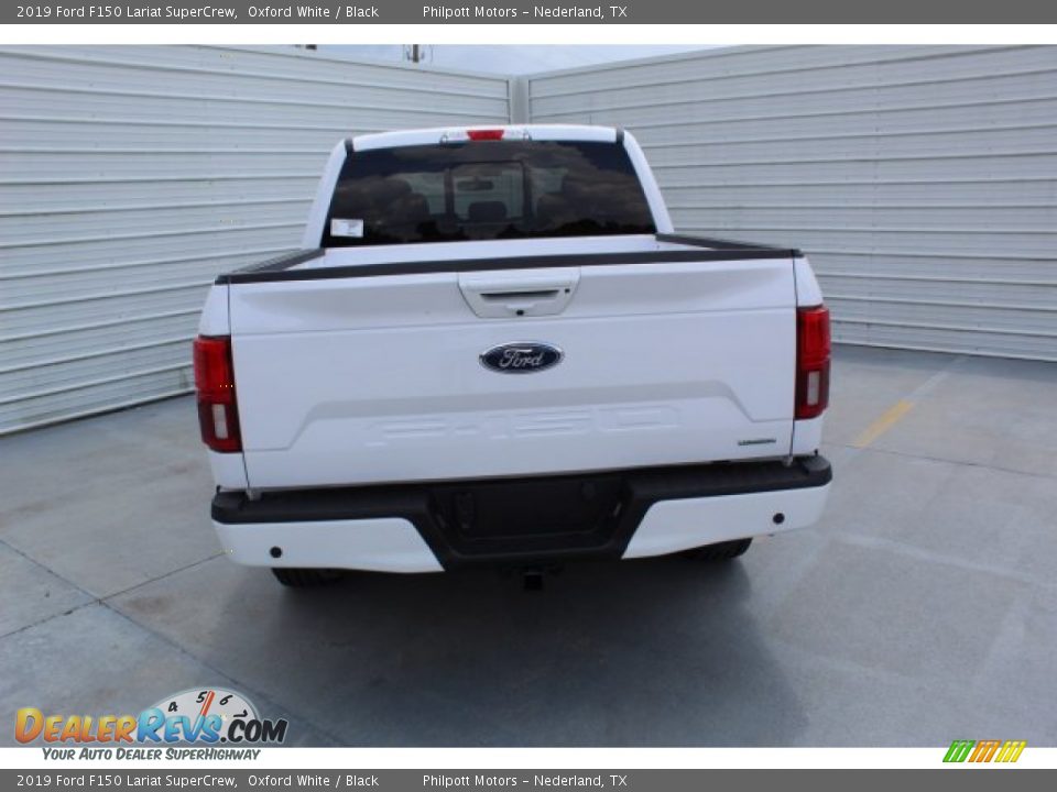 2019 Ford F150 Lariat SuperCrew Oxford White / Black Photo #7