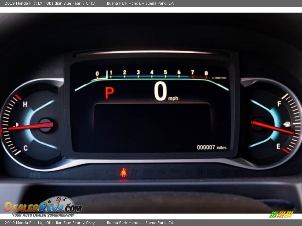 2019 Honda Pilot LX Obsidian Blue Pearl / Gray Photo #19