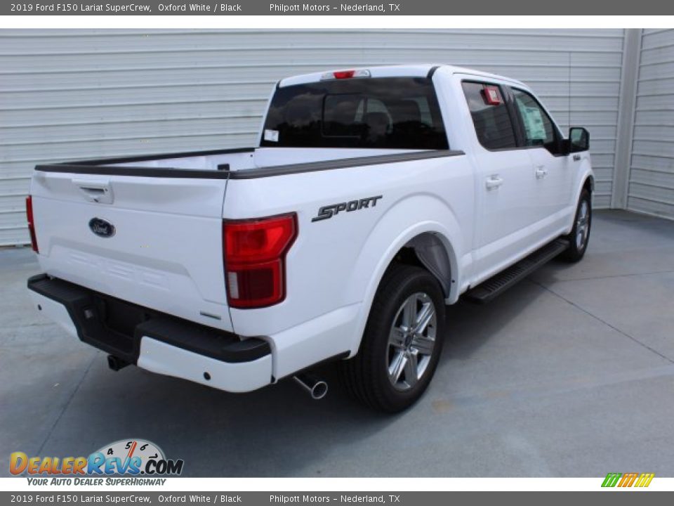 2019 Ford F150 Lariat SuperCrew Oxford White / Black Photo #8