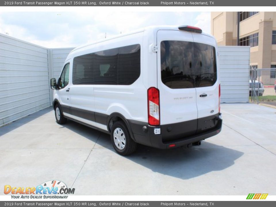 2019 Ford Transit Passenger Wagon XLT 350 MR Long Oxford White / Charcoal black Photo #6