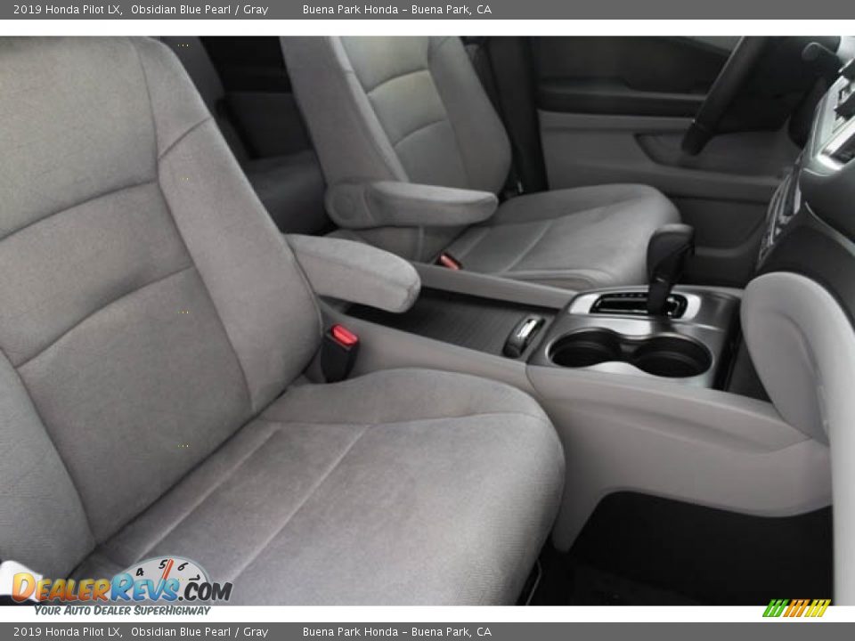 2019 Honda Pilot LX Obsidian Blue Pearl / Gray Photo #33