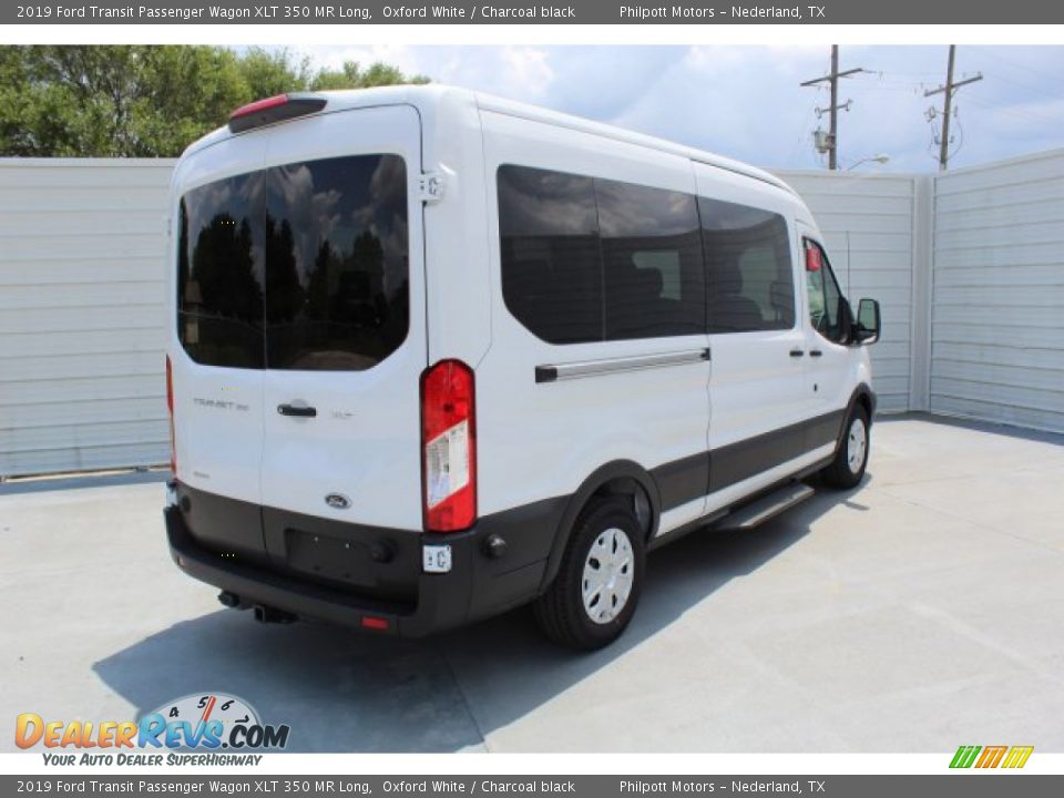 2019 Ford Transit Passenger Wagon XLT 350 MR Long Oxford White / Charcoal black Photo #8