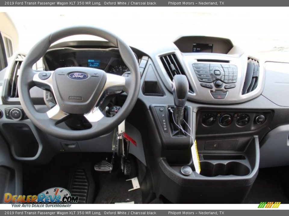 Dashboard of 2019 Ford Transit Passenger Wagon XLT 350 MR Long Photo #18