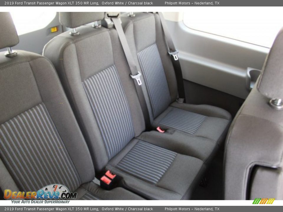 Rear Seat of 2019 Ford Transit Passenger Wagon XLT 350 MR Long Photo #22