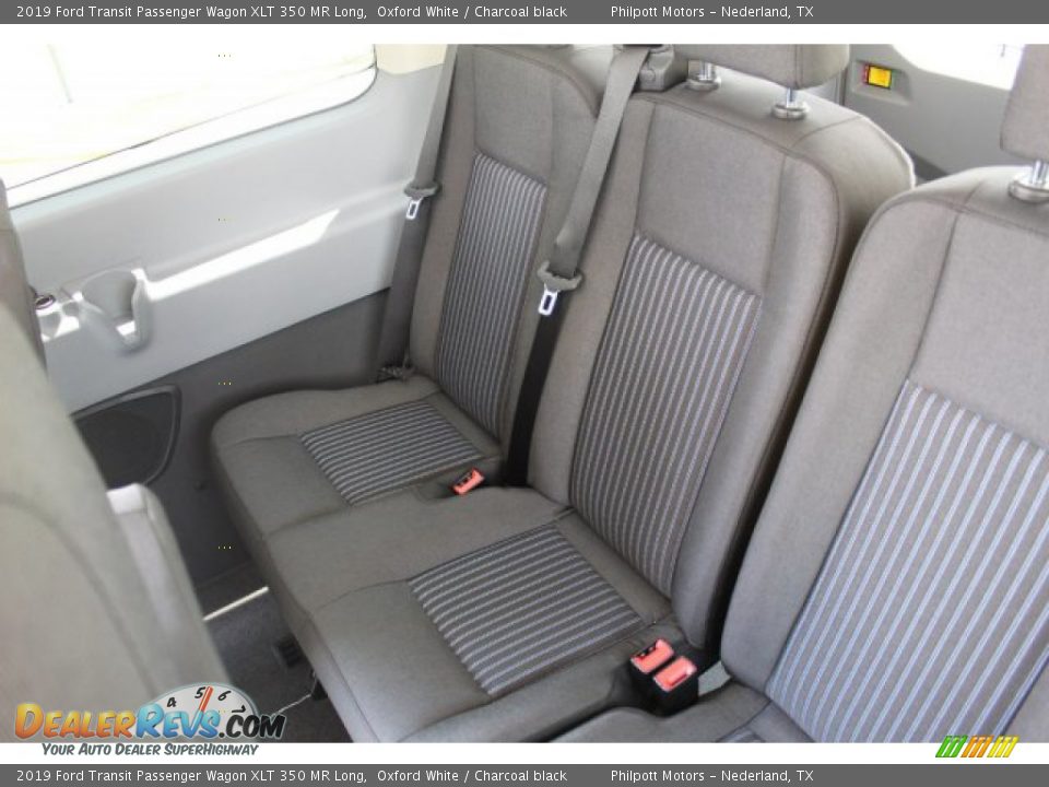 Rear Seat of 2019 Ford Transit Passenger Wagon XLT 350 MR Long Photo #23