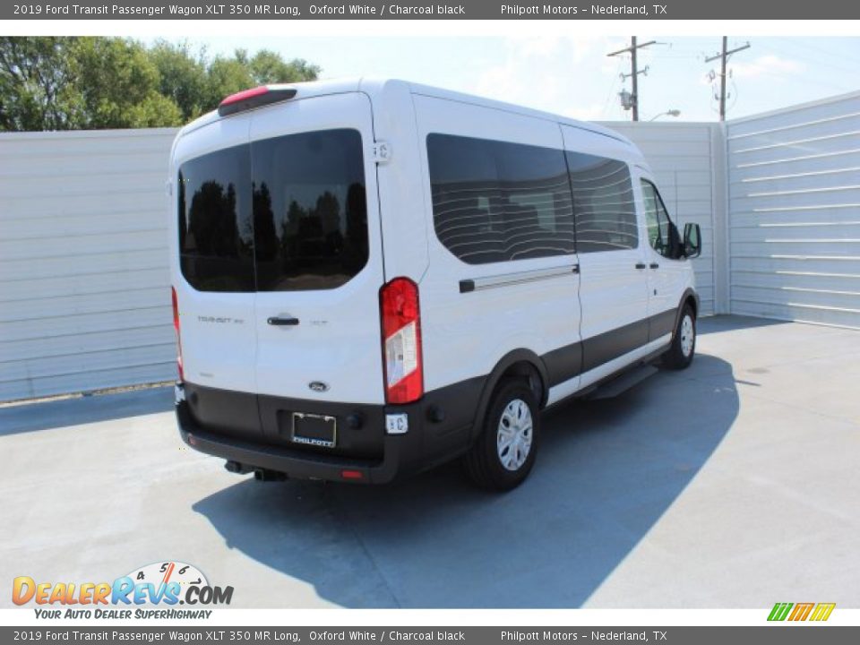 2019 Ford Transit Passenger Wagon XLT 350 MR Long Oxford White / Charcoal black Photo #8