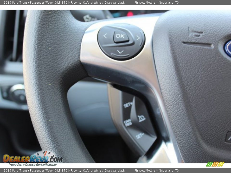2019 Ford Transit Passenger Wagon XLT 350 MR Long Oxford White / Charcoal black Photo #12