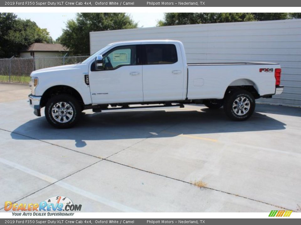 2019 Ford F350 Super Duty XLT Crew Cab 4x4 Oxford White / Camel Photo #6