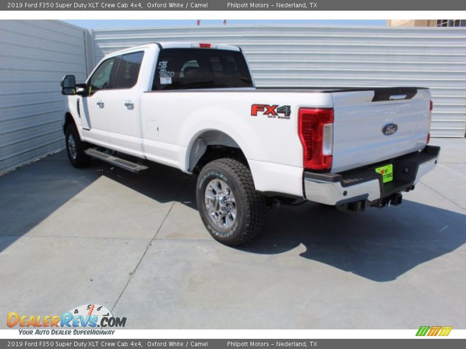 2019 Ford F350 Super Duty XLT Crew Cab 4x4 Oxford White / Camel Photo #7