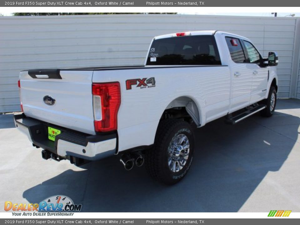 2019 Ford F350 Super Duty XLT Crew Cab 4x4 Oxford White / Camel Photo #9