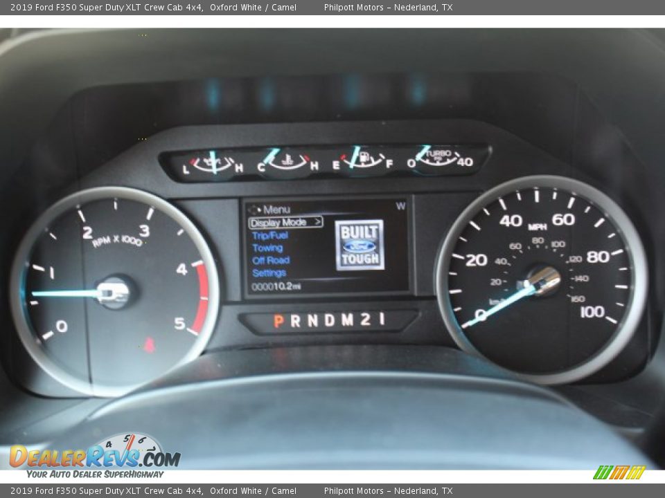 2019 Ford F350 Super Duty XLT Crew Cab 4x4 Oxford White / Camel Photo #15