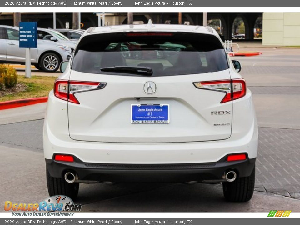 2020 Acura RDX Technology AWD Platinum White Pearl / Ebony Photo #6
