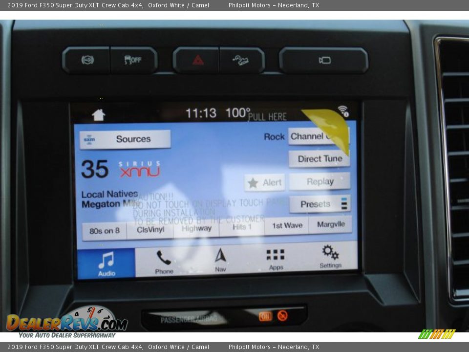 2019 Ford F350 Super Duty XLT Crew Cab 4x4 Oxford White / Camel Photo #17