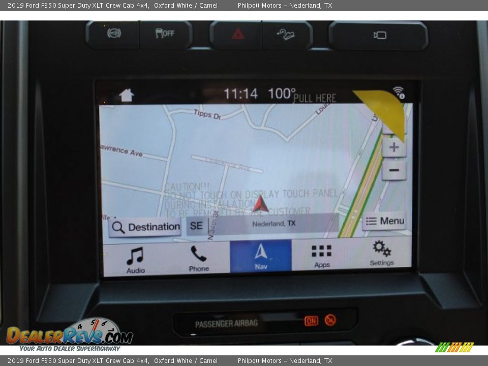 2019 Ford F350 Super Duty XLT Crew Cab 4x4 Oxford White / Camel Photo #20