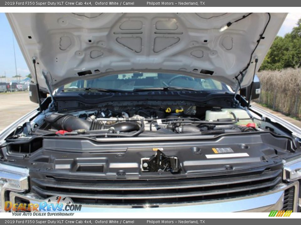 2019 Ford F350 Super Duty XLT Crew Cab 4x4 Oxford White / Camel Photo #27